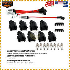 8Pack Ignition Coils & Spark Plugs & Wires For Chevy 4.8L 5.3L 6.0L 8.1L UF271 picture