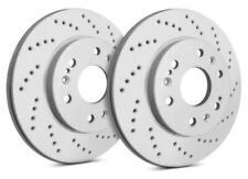 Fits 2006-2020 Dodge Charger Cross Drilled Brake Rotor; Gray ZRC Coating C53-029 picture