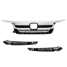 Fit 2019-20 2021 Honda Pilot Front Upper Grill Full Chrome& Black Grill Assembly picture