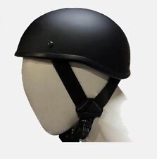 SOA Beanie Half Novelty Motorcycle Helmet Skull Cap Flat Black Skid Lid picture
