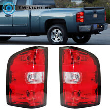 For 2007 2008-2013 Chevrolet Silverado Pair Rear Tail Light Brake Lamps Assembly picture