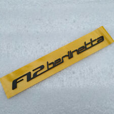 Ferrari F12 Rear Emblem Badge “F12 berlinetta” Black Color 1 Piece Brand New picture