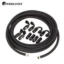 20FT AN6-6AN Stainless Steel Braided Oil Fuel Line + Fittings Hose Adaptor KIT picture