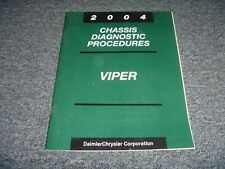 2004 Dodge Viper SRT10 Roadster Chassis Diagnostic Troubleshooting Manual picture