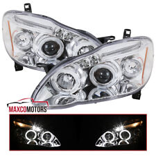 Projector Headlights Fits 2003-2008 Toyota Corolla LED Halo Lamp Left+Right picture