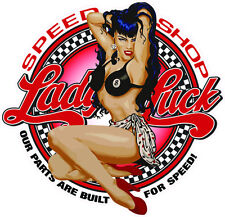 Lucky Lady Speed Shop Decal is 10