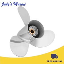 13 1/4 x 17 Stainless Steel Outboard Propeller Fit Yamaha 50-130HP 15 Spline,RH picture