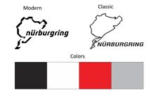  NURBURGRING CLASSIC AND MODERN DESIGN TRACK DIE CUT VINYL DECAL STICKER picture