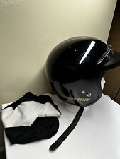 Vintage 1989 Shoei RJ-101V Snell Small Black Open Faced With Visor And Bag picture