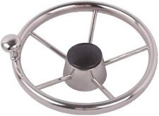 Stainless Steel 11 inch Steering Wheel with Knob for Marine Boat Yacht Polished picture
