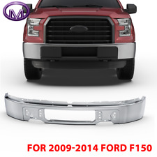 1X Front Chrome Bumper Face Bar Stamped Fits 2009-2014 Ford F-150 w/o Fog Lamps picture