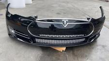 2012-2015 Tesla Model S Front Bumper Fascia Cover w/ Grille Assembly Black PBSB picture