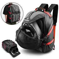 Motorcycle Backpack Helmet Bag 35L Large Capacity Luggage USB-charge Pocket picture