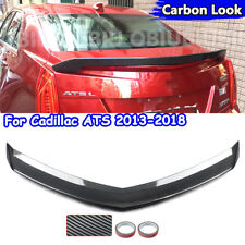 For Cadillac ATS Sedan 2013-18 Highkick Rear Trunk Spoiler Wing Lip Carbon Look picture