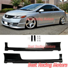 HFP Style Side Skirts (Urethane) Fits 06-11 Honda Civic 2dr picture
