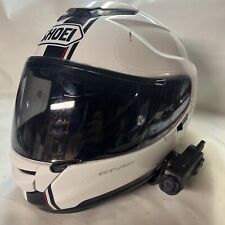Shoei GT Air Motorcycle Helmet Black White W/ 10C Pro Camera  - READ - UNK SIZE picture
