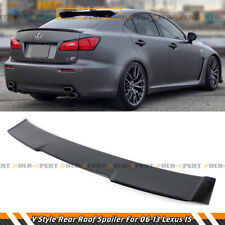 FOR 06-2013 LEXUS IS F IS250 IS350 R STYLE GLOSS BLACK REAR WINDOW ROOF SPOILER picture