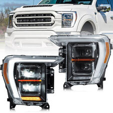 2X For 2021 2022 2023 Ford F-150 Projector Full LED Headlights Front Lamp VLAND picture