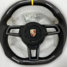 CARBON BLACK ALCANTARA Porsche Steering Wheel991.2 911CaymanBoxsterMacanCayenne. picture