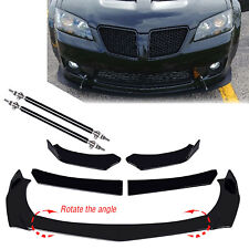 Front Bumper Lip Splitter Spoiler Body Kit +Strut Rods For Pontiac GTO G8 G6 picture