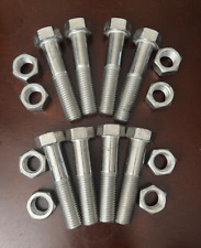 5/8-11 x 3-1/2” 316 Stainless Steel Hex Head Bolts With Nuts (8 each/16 total) picture