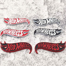 2pcs Hot Wheels Edition Deck Side Fender Lid Emblems Badge Hotwheels 3D chrome picture