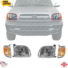 For 2000-2004 Toyota Tundra New Front Headlight and Turn Signal Light Left Right picture
