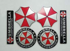 6pcs Resident Evil Umbrella Corporation Car Emblem Badge Decals Stickers New picture