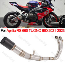 Full Exhaust System Pipe For Aprilia RS 660 TUONO 660 21-23 Carbon Fiber Muffler picture