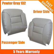 Driver & Passenger Side Top Seat Cover Gray For 95-99 GMC Sierra Chevy Silverado picture