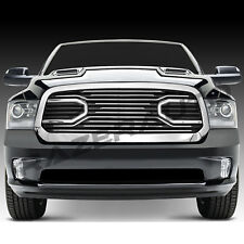 Big Horn Chrome Front Grille+Replacement Shell for 13-17 Dodge RAM 1500  picture