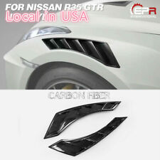 For Nissan R35 GTR 08-17 Front Fender DIY Side Vents Duct NSM Style Carbon Fiber picture