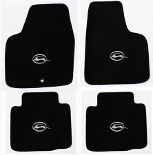 NEW BLACK Carpet  Floor Mats 2006 - 2014 Chevy Impala Embroidered Logo Silver picture