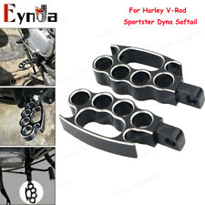 2PCS Flying Knuckle Control Foot Pegs For Harley V-Rod Sportster Dyna Softail  picture