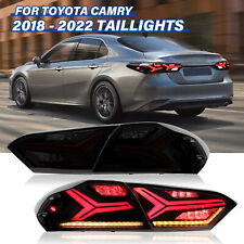 Pair LED Tail Light For Toyota Camry 2018-2023 Smoked Rear Lamp Accessories US picture