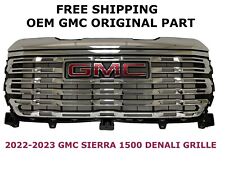 2022-2023 GMC Sierra 1500 DENALI bumper grille CHROME 85557858 picture