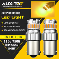 AUXITO 1156 Amber LED Turn Signal Light Bulb Error Free Anti Hyper Flash 2F EOA picture