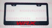 WRX 100% Carbon Fiber Style Stainless Metal Steel Finished License Frame Holder picture