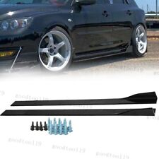 Pair Glossy Black For Mazda 3 2 5 6 Side Skirts Extension Panel Lip US FAST picture