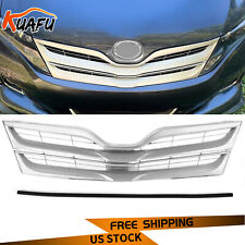 KUAFU ABS Silver Front Upper Grille Grill Fits Toyota Venza 2013 2014 2015 2016 picture