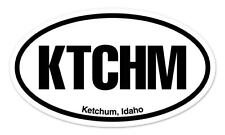 KTCHM Ketchum Idaho Oval car window bumper sticker decal 5