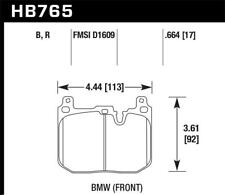 Hawk HP Plus Disc Brake Pad Fits 2015-2018 BMW M4 picture