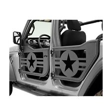 EAG Military Tubular Door with Reflection Mirror Fit for 2018-2022 Wrangler J... picture