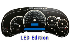 LED Edition Custom Gauge Face Overlay for 2003 04 05 GM Instrument Clusters New picture