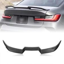 Carbon Fibre Look Rear Spoiler Wing Fits For BMW G20 G22 19-23 3 SERIES V Style picture