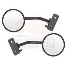 Pair of Side Round Mirrors LH+RH  For 1997 -2017 Jeep Wrangler picture