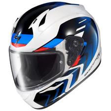 Open Box Scorpion Adult EXO R320 Motorcycle Helmet Alchemy White/Blue/Red-Large picture