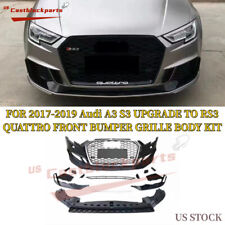 FOR 2017-2019 Audi A3 S3 UPGRADE TO RS3 QUATTRO FRONT BUMPER GRILLE BODY KIT picture