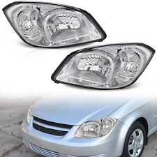 Chrome Clear Headlights For 05-10 Chevy Cobalt 07-10 Pontiac G5 05-06 Pursuit  picture