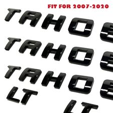 5pcs For TAHOE LT Black Letter Emblems Left&Right Door Badges Nameplate Tailgate picture